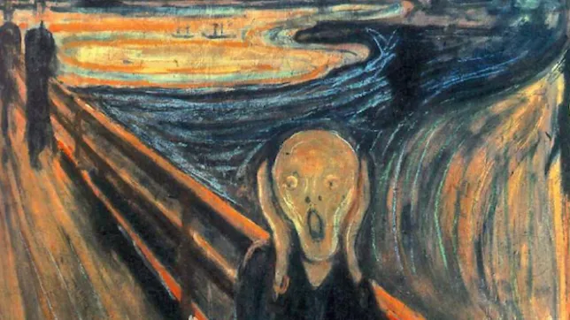 The Scream ترکیبی است که توسط هنرمند نروژی Edvard Munch در سال 1893 ساخته شده است. نام نروژی این قطعه Skrik (فریاد) است. چهره رنجور در نقاشی به یکی از نمادین‌ترین تصاویر هنری تبدیل شده است که به عنوان نمادی از اضطراب شرایط انسانی دیده می‌شود